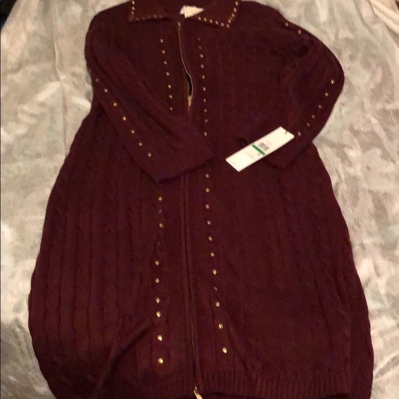 calvin klein brown sweater dress Karlie Rib Knit Sweater Dress - Brown